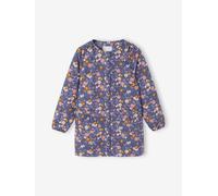 Tablier fille personnalisable Flowers marine 3A