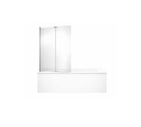 Tablier frontal baignoire rectangulaire + pare bain, blanc brillant Installation en niche