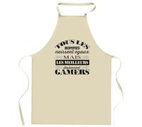 Tablier Geek 34 Noir | Apron | Idée Tablier Personnalisable Cadeau Anniversaire Cuisine Jardinage Fête Original Famille Travail Départ Collègue Retraite