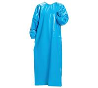 Tablier Imperméable pour Animalerie Tissu TPU Manches Longues Poignets Élastiques Design à Nouer Dans le dos Peut Être Coupé à la Taille Souhaitée Encolure Haute Vêtements de Travail