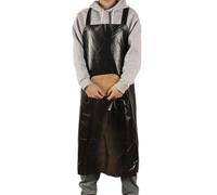 Tablier imperméable pour travaux de cuisine, anti-huile, industriel, 110 x 80 cm, 1 tablier imperméable adapté pour la cuisine. Caractéristiques : * Matériau : PVC (noir)