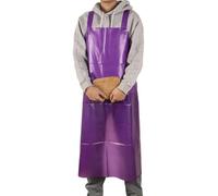 Tablier imperméable pour travaux de cuisine, anti-huile, industriel, 110 x 80 cm, 1 tablier imperméable adapté pour la cuisine. Caractéristiques : * Matériau : PVC (violet)