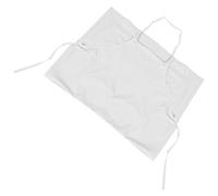 Tablier Imperméable Pvc Blanc à Col, Large Couverture Réglable