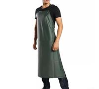 Tablier imperméable réglable pour les tâches lourdes, résistant à l'huile et aux taches, facile à nettoyer avec un chiffon (vert kaki)
