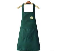 Tablier imperméable résistant à l'huile avec poche pour téléphone | Tablier de cuisine en polyester avec joli motif floral pour la maison, le restaurant, le café | Design sans manches 70 x 66 cm (P)