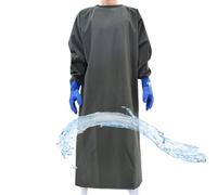 Tablier Imperméable Unisexe Manches Tabliers Longues Et Résistants À L'eau Et À L'huile Enduits De PVC Avec Gants À Manches Pour Lave-Vaisselle Travail De Laboratoire, Boucherie (Size : 1.4M)