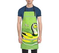 Tablier imperméable vert canard - Attaches réglables pour la cuisine et la peinture, femmes hommes chef., noir, taille unique