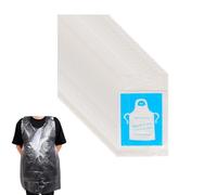 Tablier jetable PE 100 pcs,Tabliers Jetables en Polyéthylène,Tablier Jetable Imperméable en Plastique,Tabliers Plastiques d'épaisseur,pour Peinture,Boucherie,Industrie Alimentaire,Cuisine,Bricolage
