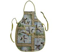 Tablier lavable en toile cirée Motif canards - Jaune - XL