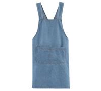Tablier Léger en Coton avec Poche Avant, Tablier De Travail Résistant Aux Taches Et Durable, Tablier en Denim À Dos Croisé
