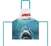 Jaws Delantal de cuisine en polyester avec design requin, tablier de cuisine original pour fans de films, accessoire thématique avec licence officielle