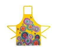 Pylones Tablier Maestro Dahlia Jaune Polyester 85 x 69 x 1 cm