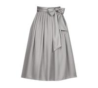 Tablier Midi Dirndl pour femme - 50/60/70 cm - En doux - Avec ruban - Tablier de qualité supérieure - Pour fête de la bière et mariages traditionnels - Design uni, #010, XL