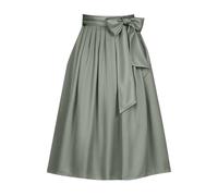 Tablier Midi Dirndl pour femme - 50/60/70 cm - En doux - Avec ruban - Tablier de qualité supérieure - Pour fête de la bière et mariages traditionnels - Design uni, #008, S