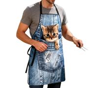 Tablier mignon | Tablier imperméable à bretelles réglables - Tablier de cuisine mignon pour cuisine, grillades, barbecue, activités de pizza, pâtisserie, peinture, toilettage d'artistes
