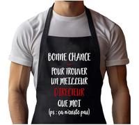 Tablier Noir Directeur ça n'existe pas Homme| Vêtement Blouse de protection pour Cuisine Barbecue, Jardinage, Tâches ménagères
