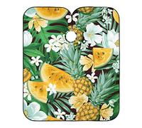Tablier Pastèque Jaune Ananas, Cape De Barbier Professionnel Tablier De Coiffure Portable Capes De Coiffeur Pour Coiffure Coupe De Cheveux Coiffeurs