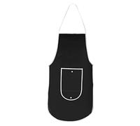 Tablier pliable pour femme/homme avec poches pour cuisine, bar Apron chef unisexe, Noir , Taille Unique