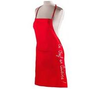 Tablier +poche 60 x 84 cm coton cuistot Rouge Rouge