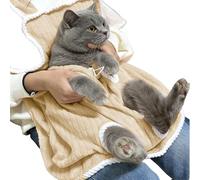 Tablier Porte-Chat - Fermeture à Cordon Ajustable | Tablier De Portage À Ouvertures | Pour Toilettage Coupe Des Griffes Photographie Création De Liens Femmes Hommes Adolescents Amoureux Des Animaux Ad