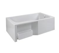 Tablier pour bain-douche Malice - Jacob Delafon - Aluminium laqué blanc - 170x90 cm