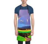Tablier pour Chef Rainbow du soir 52X72Cm Tablier de barbecue | Nouveauté Chef Tabliers Doux Serveurs Tablier pour école Grill Café