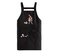 Tablier réglable avec bretelles croisées dans le dos - Tabliers imperméables et résistants à l'huile pour homme et femme - Tablier de cuisine de couleur unie avec épaules rivetées et poches avant pour