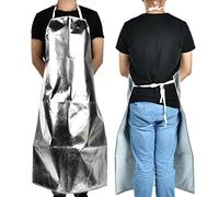 Tablier résistant à la chaleur en aluminium haute résistance 1000°C, protection contre les rayonnements thermiques et l'isolation thermique, confortable et durable