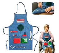 Tablier Sensoriel | Couverture Sensorielle Démence | Activités Calmantes Pour Personnes Agées | Produits Pour Personnes Agées Démentes | Fidget Apron | d'Alzheimer, Démence, Syndrome d'Asperger