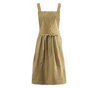 Tablier surdimensionné en coton et lin avec poches avant pour homme et femme, tabliers réglables dans le dos pour la pâtisserie, le fleuriste, le studio d'art ou le salon de manucure - Style smock