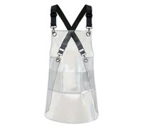 Tablier transparent, tablier de travail pour salon de coiffure - Tablier de travail imperméable et résistant à l'huile | Équipement de cuisine à bavette réglable pour femme au foyer, hommes et femmes