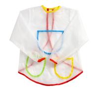 Tablier triple bébé labber transparent à long manchon imperméable pour tout-petit alimentation bavoir burping foulard enfants peinture tablier peinture