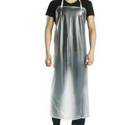 Tablier unisexe en PVC transparent pour boucher, cuisine et restaurant, imperméable et résistant à l'huile, bords thermoscellés pour éviter les fuites d'eau et l'accumulation de saleté