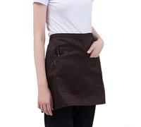 Tablier unisexe réglable noir avec attaches à la taille pour une utilisation dans les restaurants occidentaux, les cafés, les cuisines et les environnements de chef, pratique et facile à entretenir