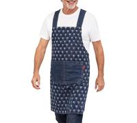 tablierdecuisine pour femme - tablierdoux 94 x 83 cm, matériau en coton denim, robe de cuisine fonctionnelle avec poches | tablierconfortable pour les activités artistiques de jardinage à l'intéri