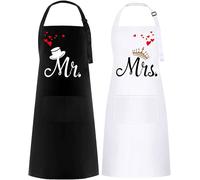 Tabliers Couple Mr & Mrs - Cadeau Cuisine Romantique Vendos85