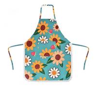 Tabliers de Chef Avec Poches pour Cuisine, Blouse Tablier Femme pour Jardin, Tablier à Bavette Imperméable pour Barbecue, Tablier Imperméable pour Café et Restaurant, Tablier Femme pour Barbecue et Ja