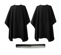 Tabliers De Coiffure 2 Pièces Avec Boutons Suspendus Et Peigne De Coiffure Double Face 1 Pièce, Accessoires De Coiffure, Tablier De Coiffure Anti-Saleté, Tablier De Coiffure Imperméable
