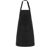Tabliers de Cuisine, Sangle Réglable pour Le Cou et 2 Poches, Etanche Réglable Tablier pour Homme Femme,Tablier Cuisine Professionnel pour Cuisine, Jardinage, Restaurant, Barbecue, Café(Noir)