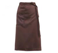 Tabliers de Serveur et Serveuse avec Poche, Tablier Court, Tablier de Cuisine Mi-Long pour Femme et Homme, Tablier à Taille Longue pour Restaurant Cuisine Cuisiniers Barista Barman (Brun)