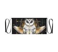 Tabliers pour serveurs de restaurant Couleurs rêveuses Tarot Hibou Tablier taille courte 30,5 cm Tabliers de service pour femmes hommes et femmes Résistant à l'eau