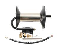 TABODD Dévidoir manuel à manivelle pour nettoyeur haute pression avec tuyau de lavage haute pression 3/8", enrouleur de tuyau de 30 m pour nettoyeur haute pression avec adaptateur femelle NPT 3/8"