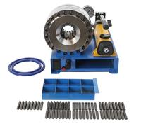 TABODD Machine à sertir hydraulique à fonctionnement manuel, sertissage de tuyau hydraulique avec 8 jeux de matrices (10-30 mm), sertissage hydraulique haute pression pour tuyaux tressés simples et