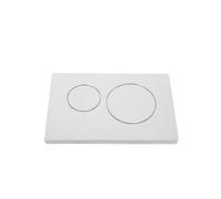 TABODD Plaque de déclenchement pour WC - Actionneur de chasse avec bouton rond - Plaque de déclenchement double action pour chasse à 2 quantités - Compatible avec Geberit Sigma01 Sigma21 (argenté)