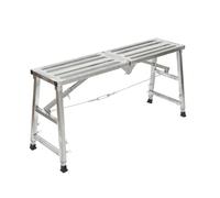 TABODD Plateforme de travail en aluminium, plateforme de travail 200Kg Capacité de charge 60-90cm Plateforme antidérapante réglable en hauteur, tapis roulant de sécurité Travail échafaudage