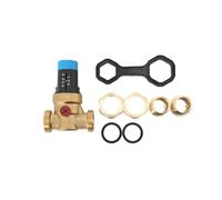 TABODD Réducteur de pression d'eau 1" DN25 0-6 bar avec douilles filetées 40 μm Précision du filtre Valve de réduction de pression Régulateur de pression en laiton pour maisons, bâtiments, usines