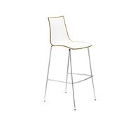 Tabouret 4 Pieds Sans Accoudoirs Scab Zebra Bicolour 2560 222 Blanc - gris tourterelle