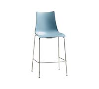 Tabouret 4 Pieds Sans Accoudoirs Scab Zebra Technopolymère 2566 62 Bleu clair