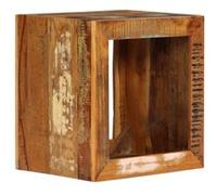 Tabouret 40x30x40 cm Bois de récupération solide Multicolore G