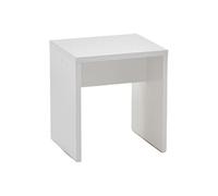 Tabouret Design "Noble" 44cm Blanc Brillant